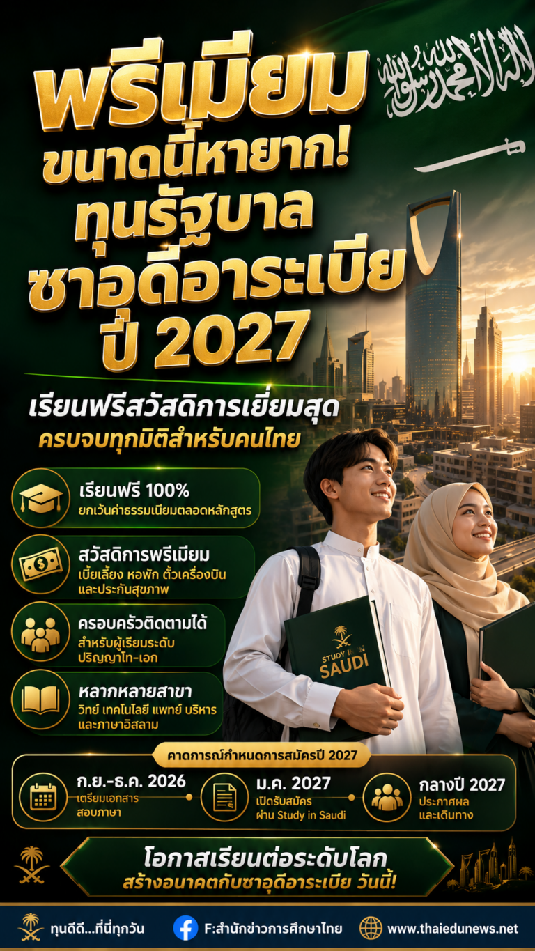 ทุนรัฐบาลซาอุ2027