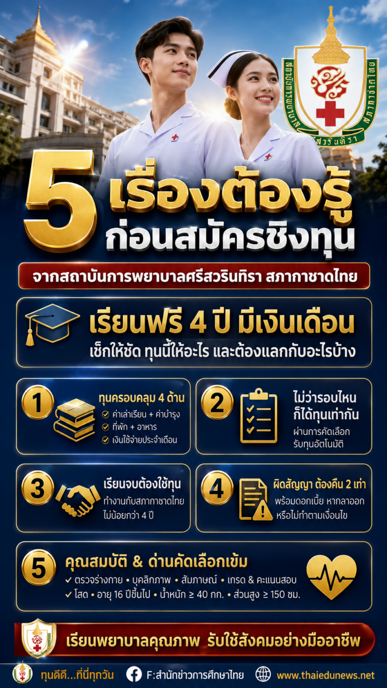 ทุนวิทยาลัยพยาบาลศรีสวรินทรา2570