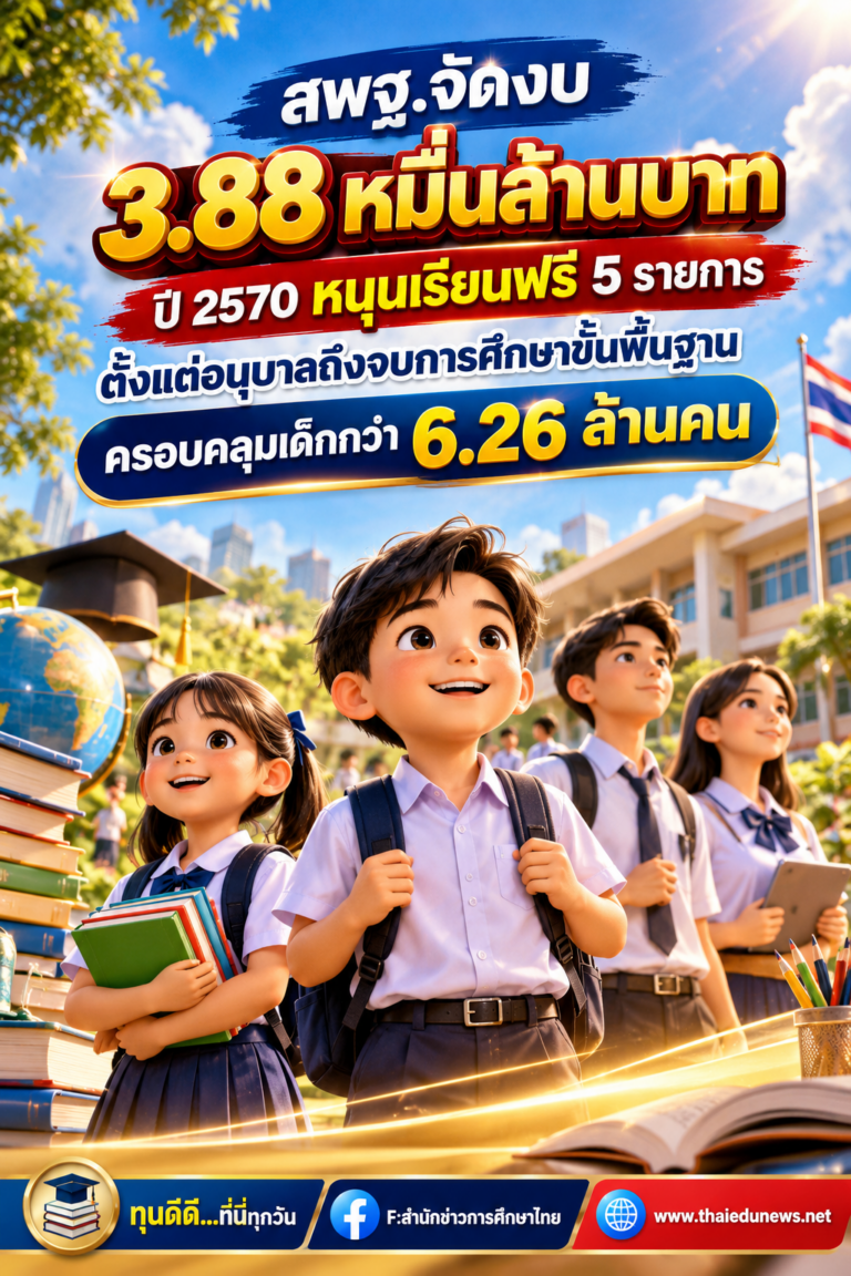 สพฐ.จัดงบเรียนฟรีปี2570